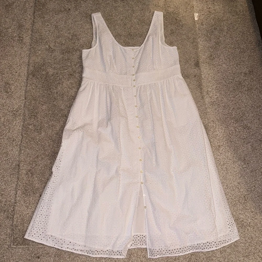 J. Crew NWT❗️Button Front Eyelet Dress with Elastic Back